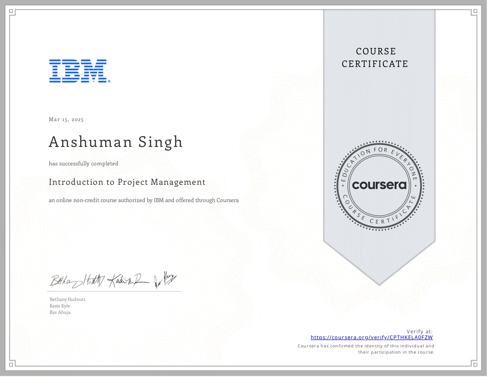 Introduction to Project Management