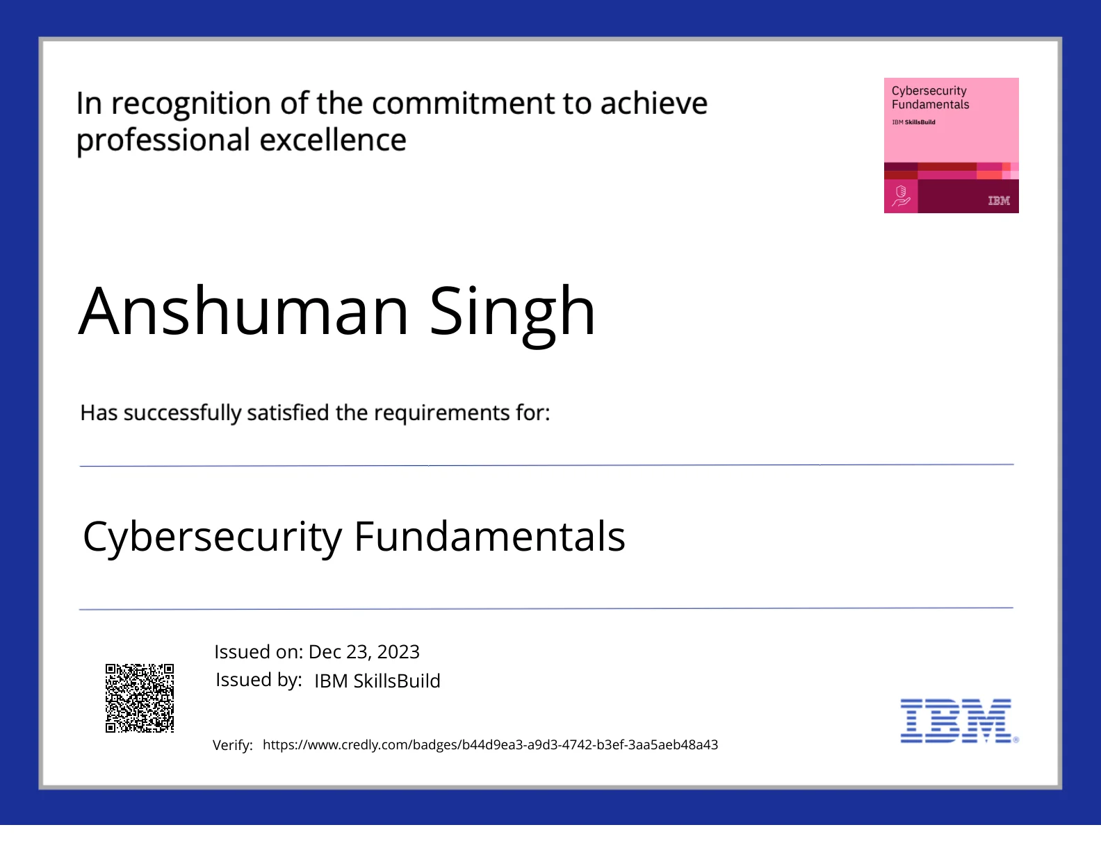 Cybersecurity Fundamentals