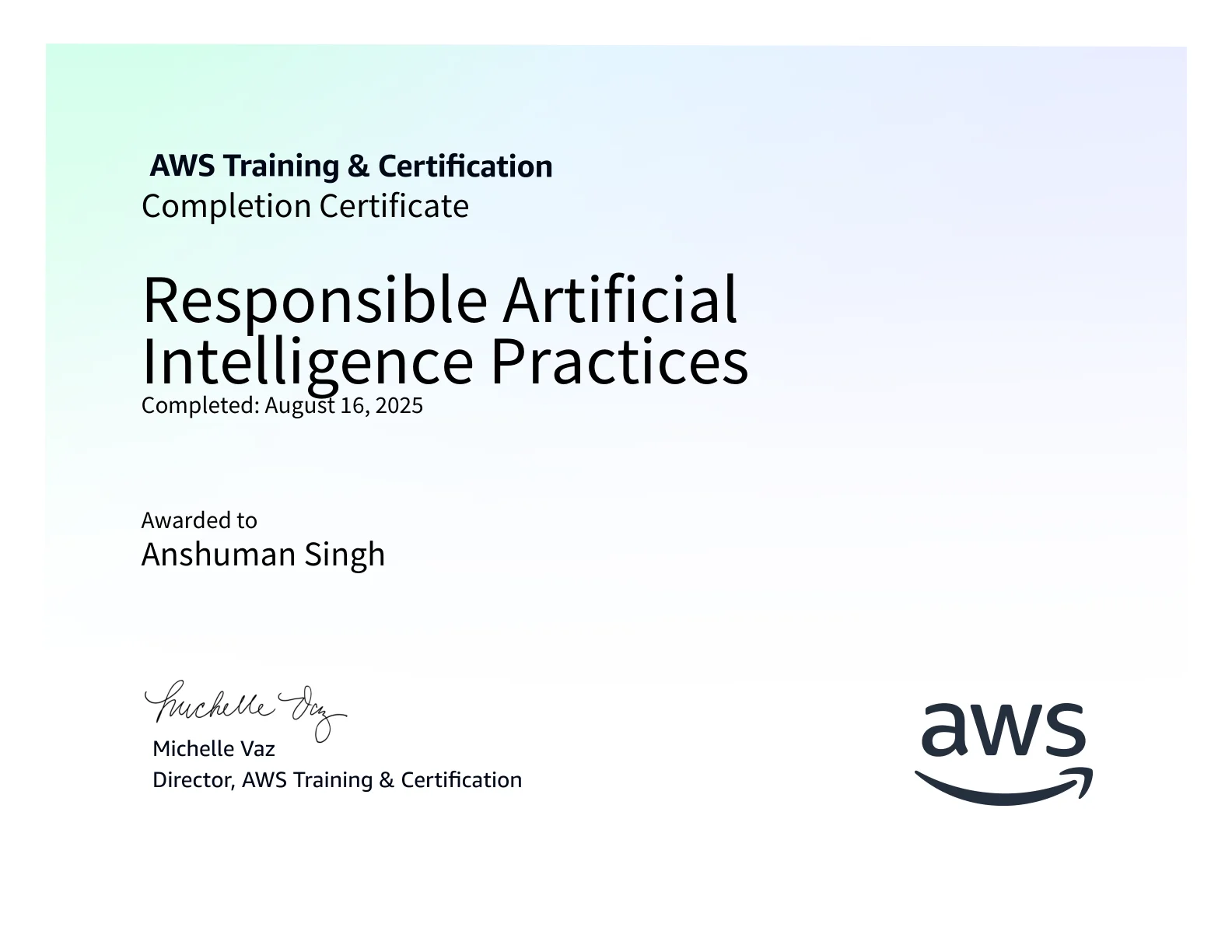 Responsible Artificial Intelligence Practices